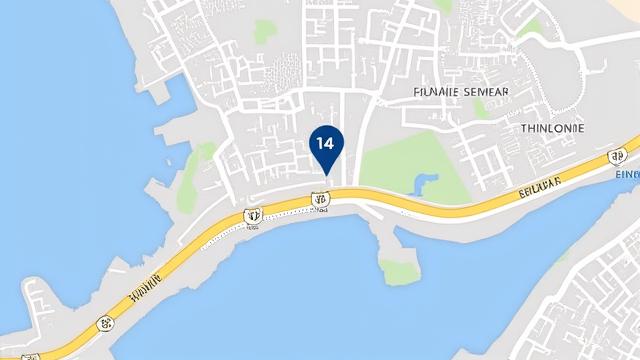 Map showing Souq Stream office location at 14 King Faisal Highway, Manama, Bahrain